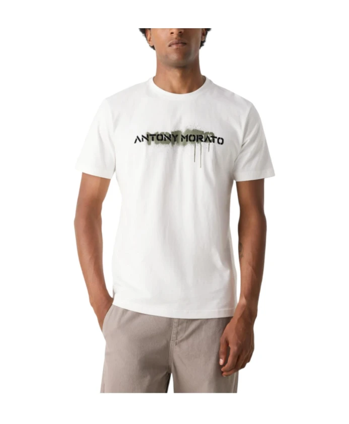 Белая раскрашенная футболка Antony Morato, белый
Белая раскрашенная футболка Antony Morato, белый
