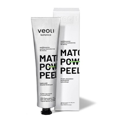 Focus Matcha Power Peel Энзимный мультикислотный пилинг для лица 75 мл, Veoli Botanica
Focus Matcha Power Peel Энзимный мультикислотный пилинг для лица 75 мл, Veoli Botanica