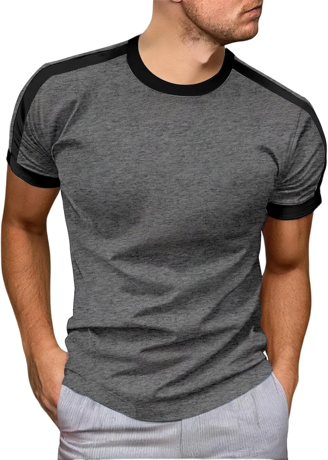 Мужская футболка с коротким рукавом и круглым вырезом Casual Summer Colorblock evzosrz
Мужская футболка с коротким рукавом и круглым вырезом Casual Summer Colorblock evzosrz