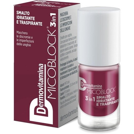 Дермовитамина Микоблок 3 в 1 дышащий лак для ногтей бордового цвета Dermovitamina
Дермовитамина Микоблок 3 в 1 дышащий лак для ногтей бордового цвета Dermovitamina