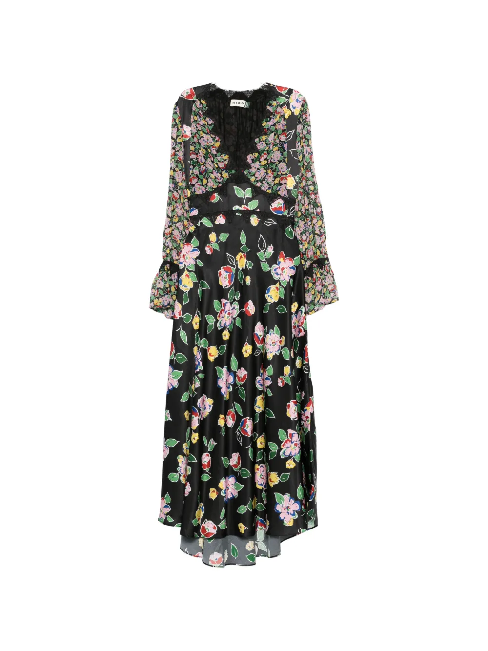 Макси-платье с цветочным принтом и кружевной отделкой Rixo, черный
Макси-платье с цветочным принтом и кружевной отделкой Rixo, черный