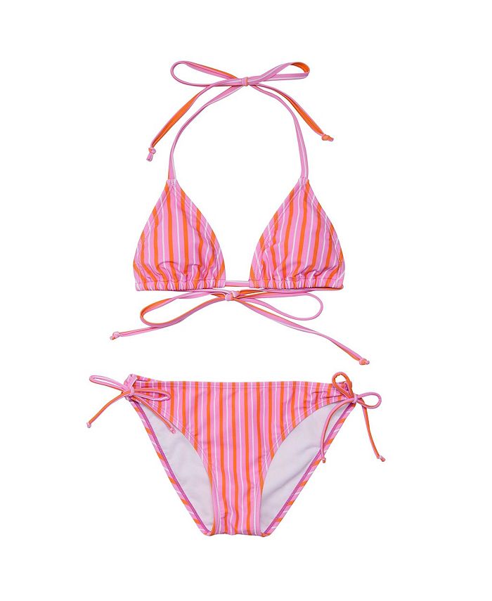 Полосатый закат устойчивый треугольный бикини - Big Kid Snapper Rock, розовый
Полосатый закат устойчивый треугольный бикини - Big Kid Snapper Rock, розовый