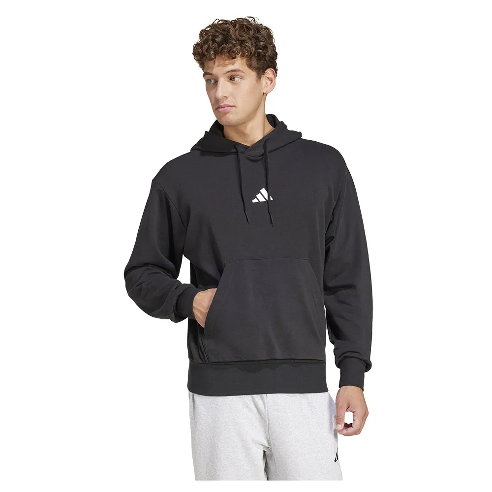 Худи adidas Essentials Feelcozy French Terry, черный 
Худи adidas Essentials Feelcozy French Terry, черный