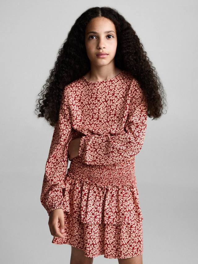 Детская блузка кроп с цветочным принтом Mango, Dark Red
Детская блузка кроп с цветочным принтом Mango, Dark Red