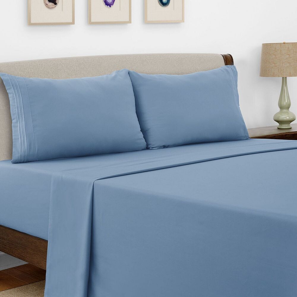 Коллекция Lux Decor, 4 шт., однотонные простыни, роскошные простыни с глубокими карманами и наволочками с вышивкой LDC Lux Decor Collection, цвет Light Blue
Коллекция Lux Decor, 4 шт., однотонные простыни, роскошные простыни с глубокими карманами и наволочками с вышивкой LDC Lux Decor Collection, цвет Light Blue