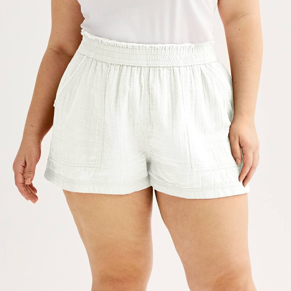 Шорты без шнуровки SO больших размеров для юниоров с высокой посадкой, цвет Modern White
Шорты без шнуровки SO больших размеров для юниоров с высокой посадкой, цвет Modern White