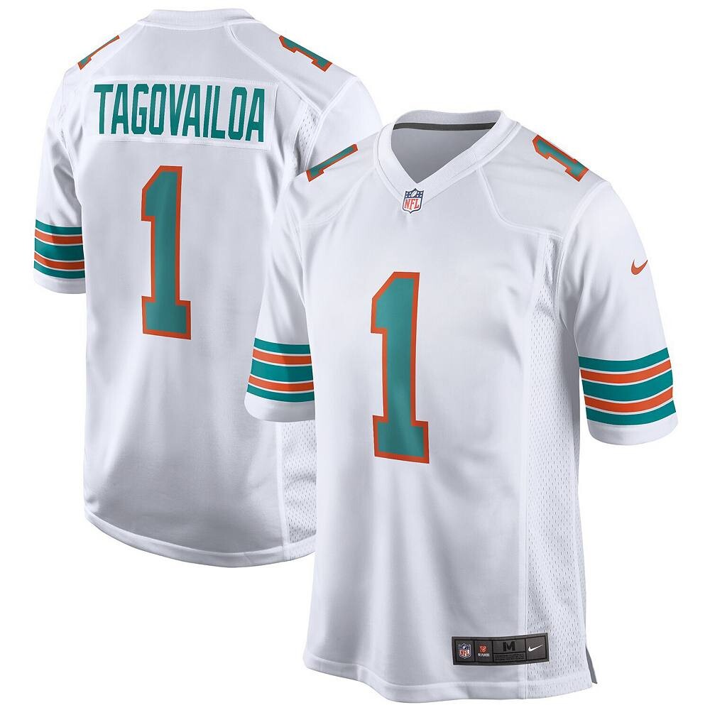 Мужская белая майка Nike Tua Tagovailoa Miami Dolphins 2nd Alternate Game, цвет Dol White
Мужская белая майка Nike Tua Tagovailoa Miami Dolphins 2nd Alternate Game, цвет Dol White