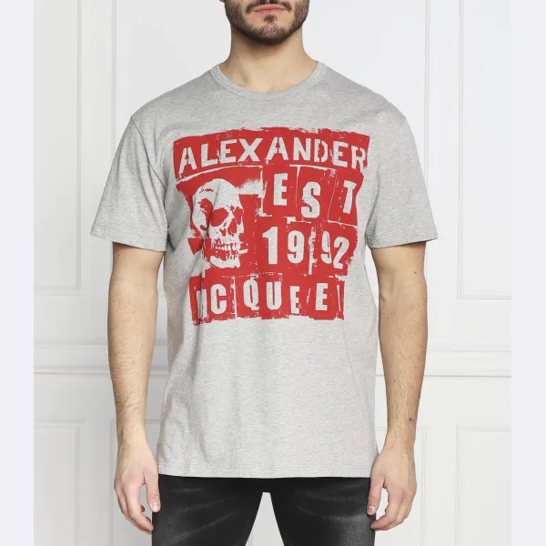 Футболка стандартного кроя Alexander Mcqueen, серый
Футболка стандартного кроя Alexander Mcqueen, серый