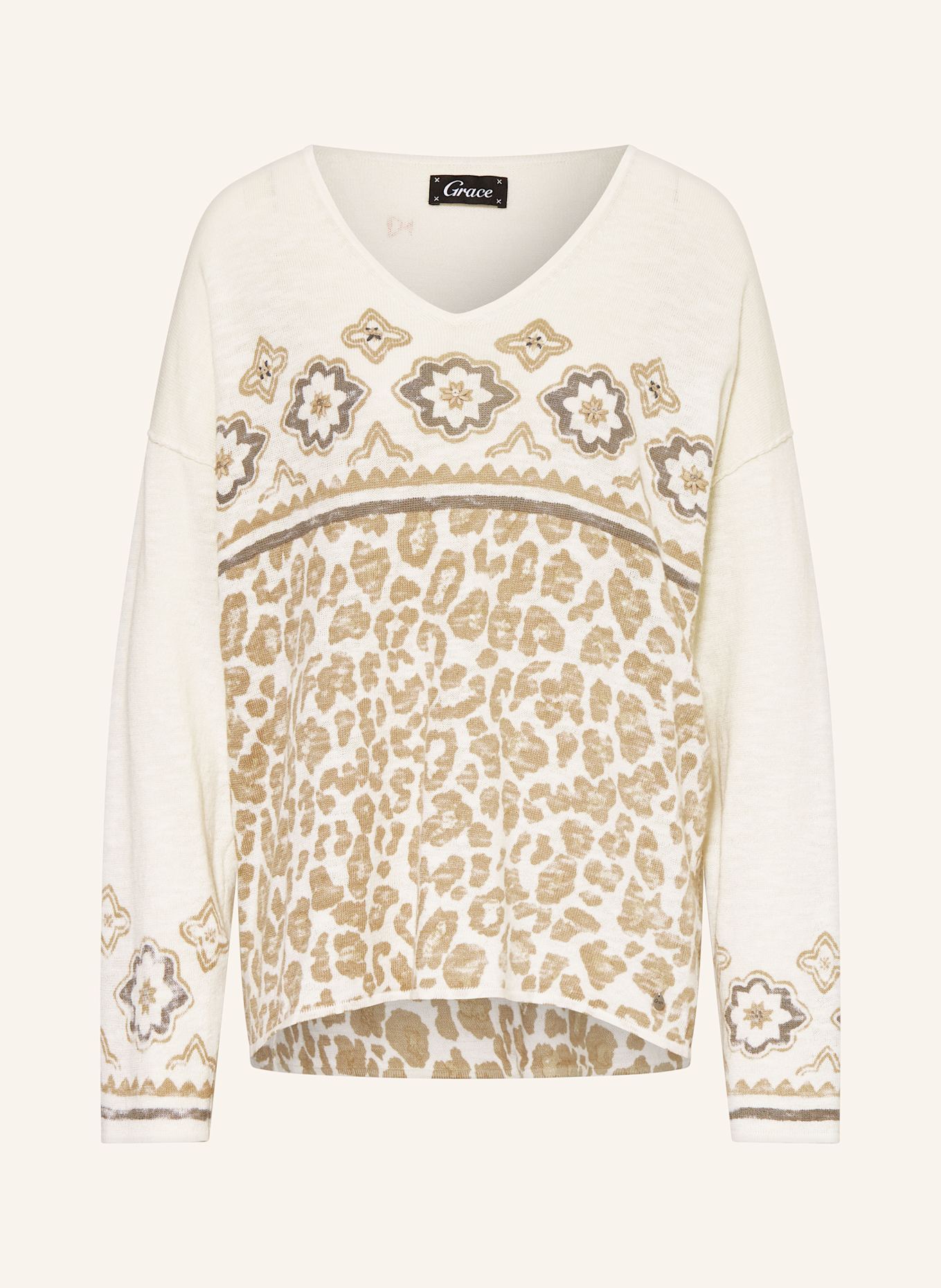 Свитер со льном и пайетками Grace, мультиколор
Свитер со льном и пайетками Grace, мультиколор