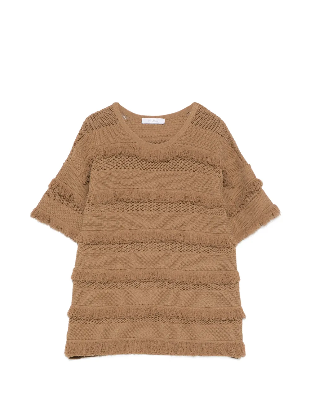 Футболка с бахромой Max Mara, коричневый
Футболка с бахромой Max Mara, коричневый