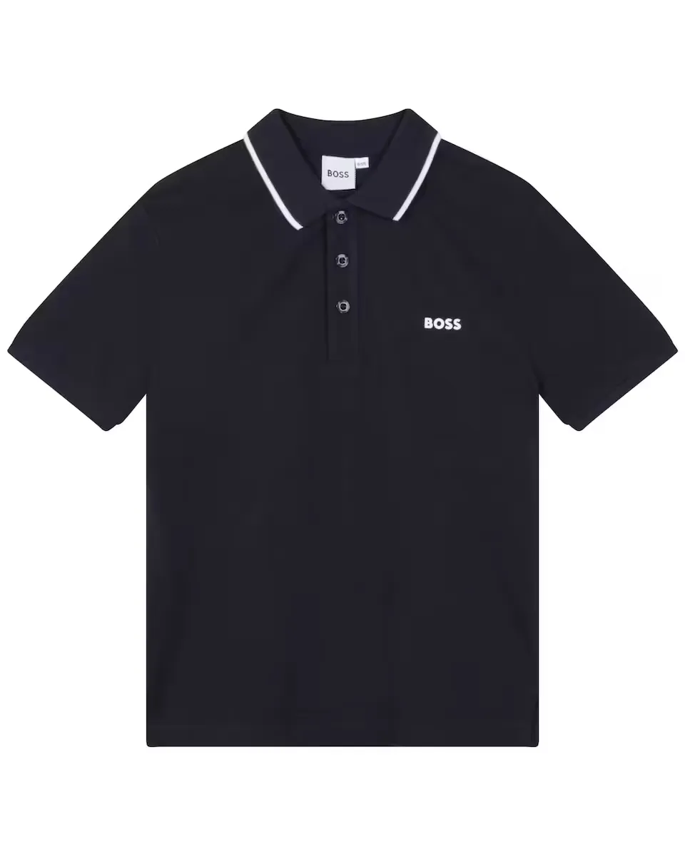 Рубашка поло с коротким рукавом из 100% хлопка для мальчиков BOSS Kidswear, тёмно-синий
Рубашка поло с коротким рукавом из 100% хлопка для мальчиков BOSS Kidswear, тёмно-синий