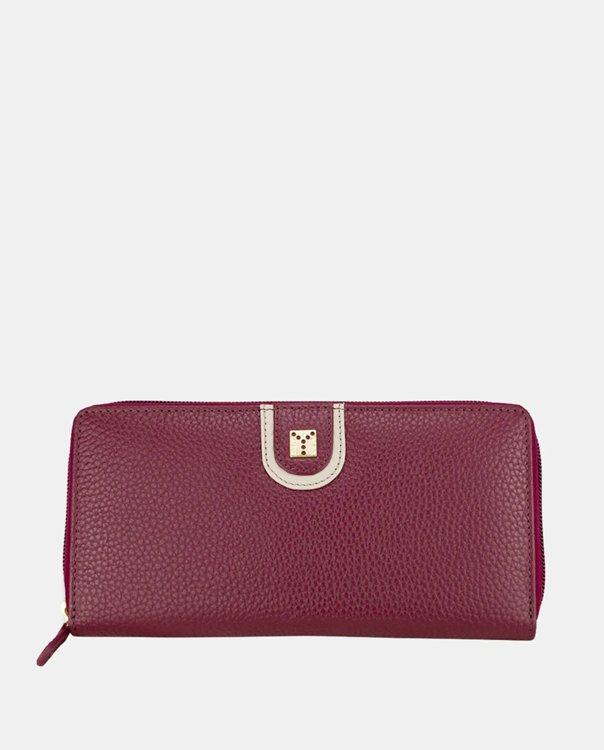 Женский большой кошелек YANCCI из кожи с широкой контрастной отделкой цвета ivory на ремешке и металлическим логотипом золотого цвета, бордовый
Женский большой кошелек YANCCI из кожи с широкой контрастной отделкой цвета ivory на ремешке и металлическим логотипом золотого цвета, бордовый