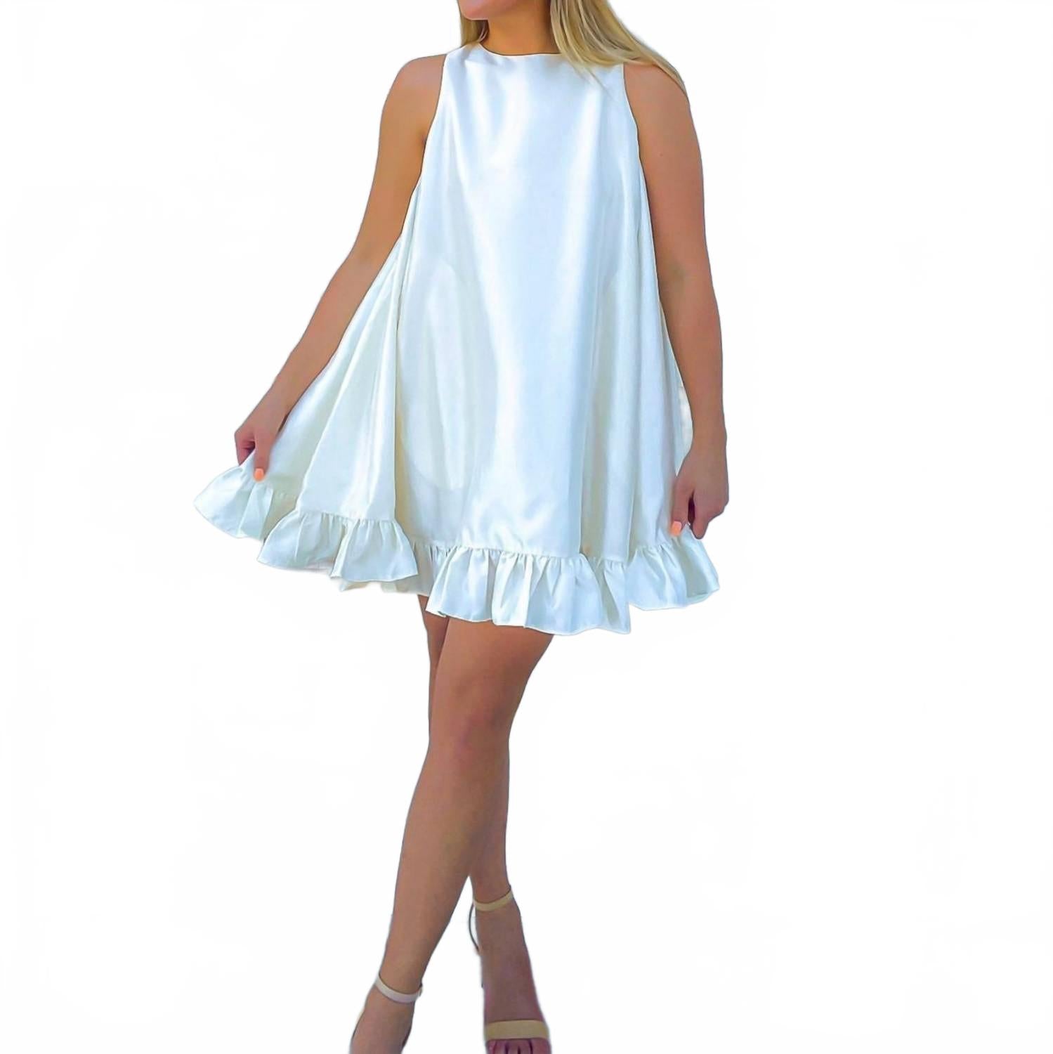 Безрукавное мини-платье из тафты с пуговицами в жемчужном цвете MABLE, Pearl
Безрукавное мини-платье из тафты с пуговицами в жемчужном цвете MABLE, Pearl