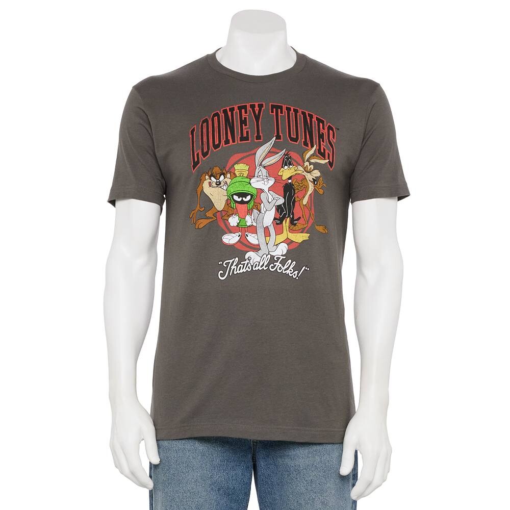 Мужская футболка с рисунком Looney Tunes Ground Collegiate Licensed Character, цвет Charcoal
Мужская футболка с рисунком Looney Tunes Ground Collegiate Licensed Character, цвет Charcoal