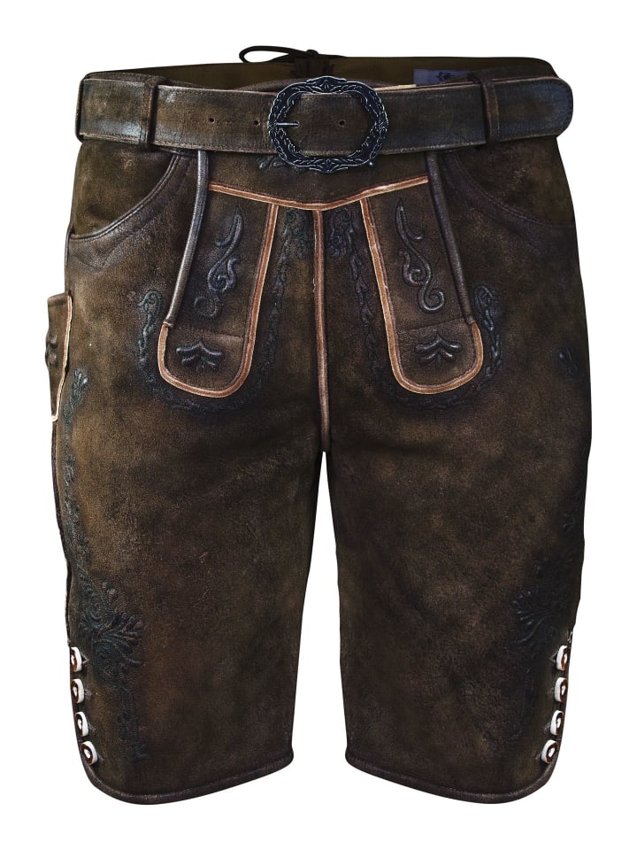 Короткие кожаные брюки Wildbock Leon темно-коричневого цвета Edelnice
Короткие кожаные брюки Wildbock Leon темно-коричневого цвета Edelnice