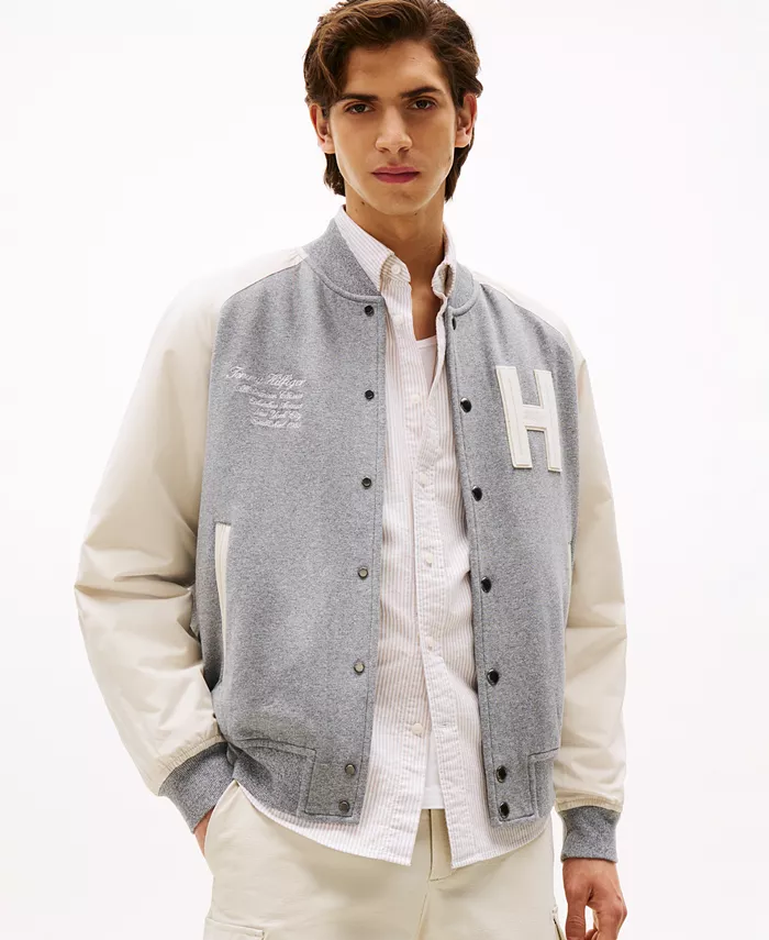Мужская бомбер Varsity Logo Tommy Hilfiger, серый
Мужская бомбер Varsity Logo Tommy Hilfiger, серый