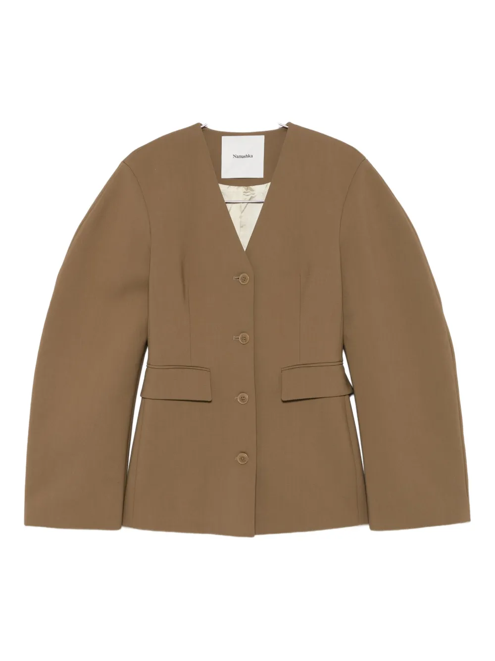 Куртка с объемными рукавами Nanushka, коричневый
Куртка с объемными рукавами Nanushka, коричневый