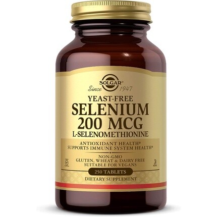 Solgar Selenium 200 г Без дрожжей Здоровые волосы и ногти Поддерживают обмен веществ Vital Mineral 250 таблеток
Solgar Selenium 200 г Без дрожжей Здоровые волосы и ногти Поддерживают обмен веществ Vital Mineral 250 таблеток