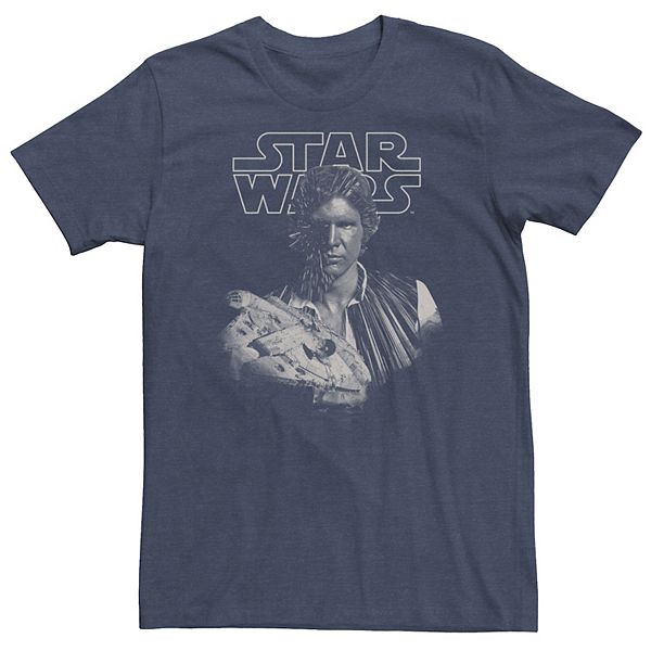 Футболка с портретом Han Solo и Millennium Falcon Big & Tall Star Wars
Футболка с портретом Han Solo и Millennium Falcon Big & Tall Star Wars