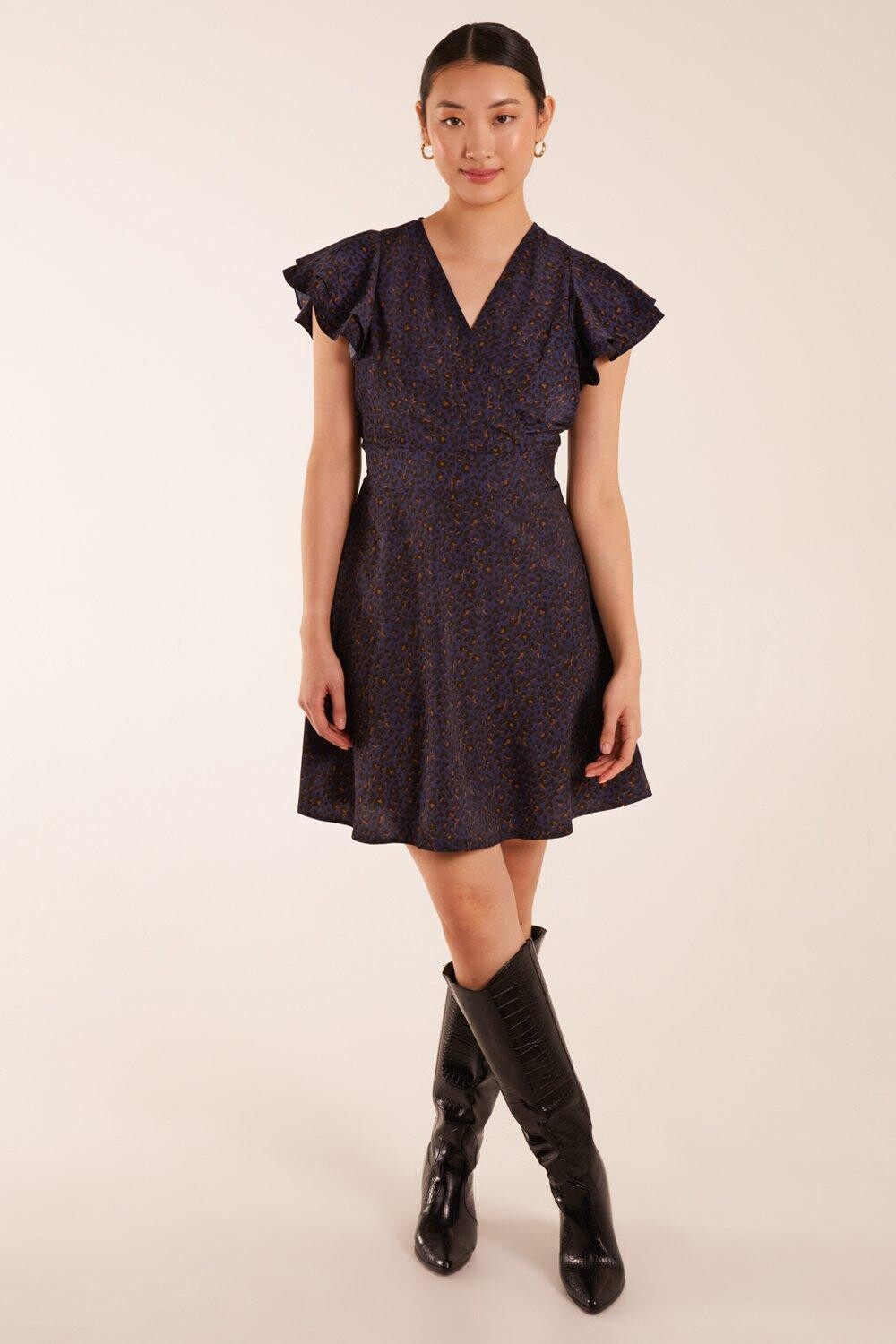 Мини-платье с запахом и рюшами Blue Vanilla, синий
Мини-платье с запахом и рюшами Blue Vanilla, синий