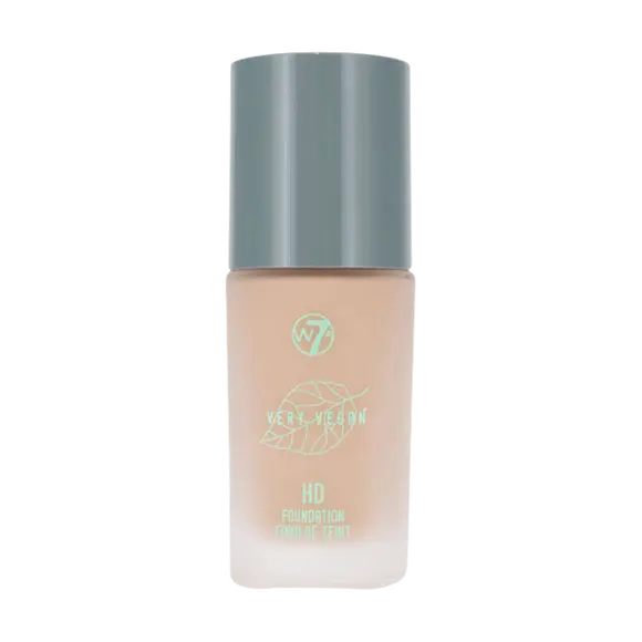 Разглаживающая тональная основа для лица натурального бежевого цвета W7 Very Vegan Hd, 30 мл