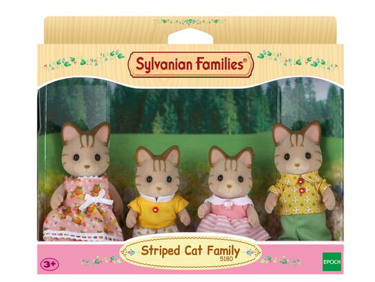 Sylvanian Families, коллекционные фигурки, семейный набор полосатых кошек
Sylvanian Families, коллекционные фигурки, семейный набор полосатых кошек