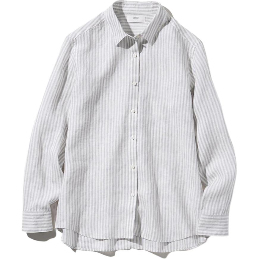 Рубашка женская светло-серая Uniqlo
Рубашка женская светло-серая Uniqlo