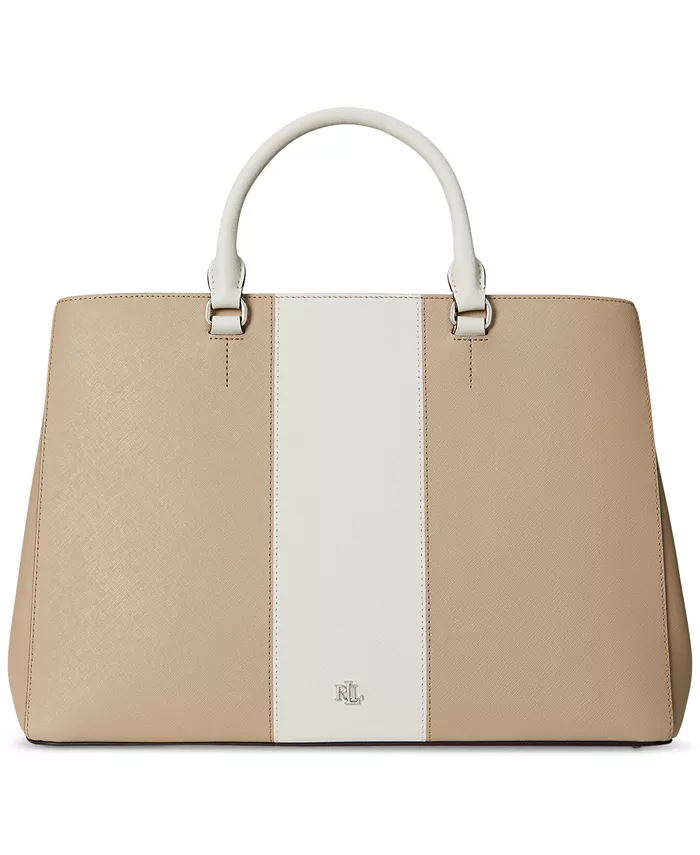 Двухцветная кожаная сумка Hanna большого размера Lauren Ralph Lauren, мультиколор
Двухцветная кожаная сумка Hanna большого размера Lauren Ralph Lauren, мультиколор