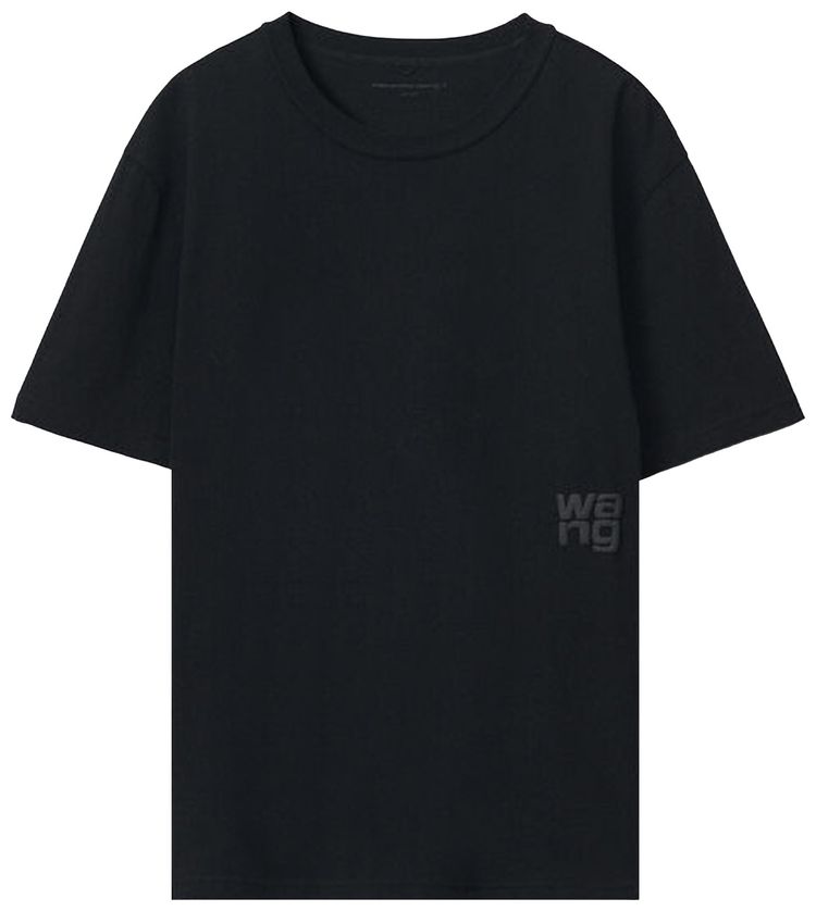 Футболка Alexander Wang с объемным логотипом из хлопкового трикотажа, черная, Черный, Футболка Alexander Wang с объемным логотипом из хлопкового трикотажа, черная
Футболка Alexander Wang с объемным логотипом из хлопкового трикотажа, черная, Черный, Футболка Alexander Wang с объемным логотипом из хлопкового трикотажа, черная