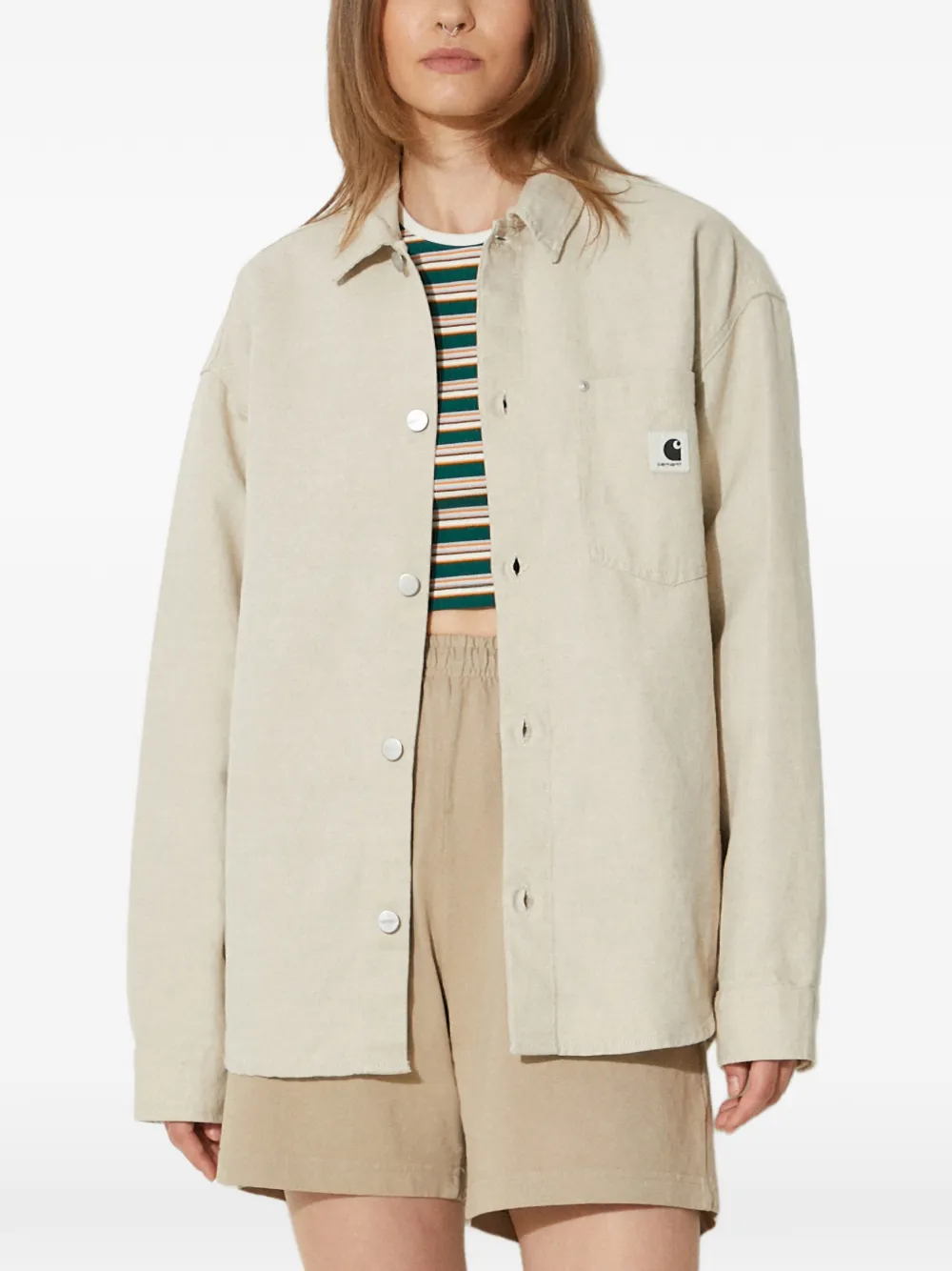 Рубашка-куртка с карманами и пуговицами Carhartt Wip, нейтральный
Рубашка-куртка с карманами и пуговицами Carhartt Wip, нейтральный