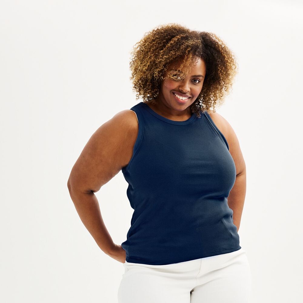 Многослойная майка в рубчик с высоким воротником Sonoma Goods For Life больших размеров, цвет Navy Tundra
Многослойная майка в рубчик с высоким воротником Sonoma Goods For Life больших размеров, цвет Navy Tundra