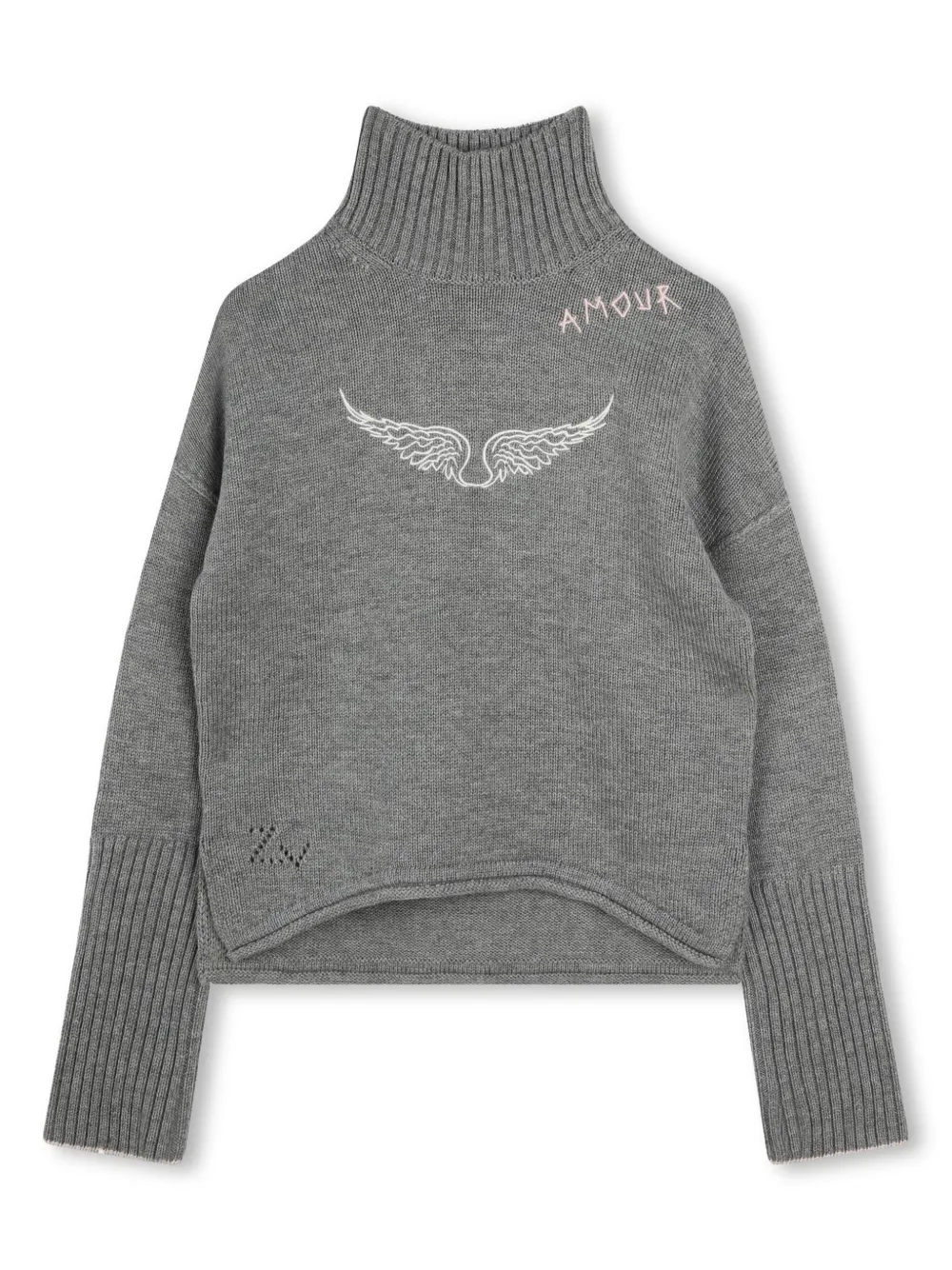 Джемпер с вышитым логотипом Zadig & Voltaire Kids, серый
Джемпер с вышитым логотипом Zadig & Voltaire Kids, серый