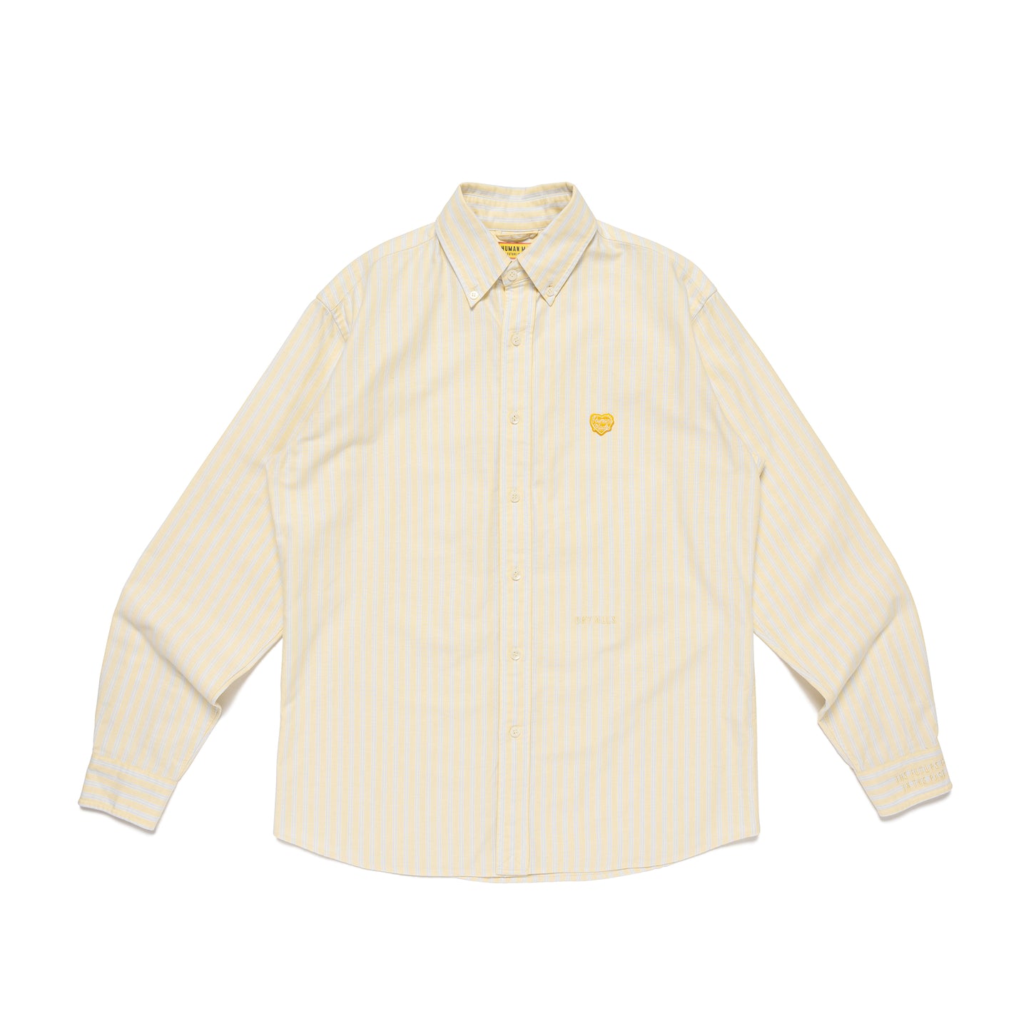 Рубашка с полосками и логотипом в виде сердца HUMAN MADE, желтый
Рубашка с полосками и логотипом в виде сердца HUMAN MADE, желтый