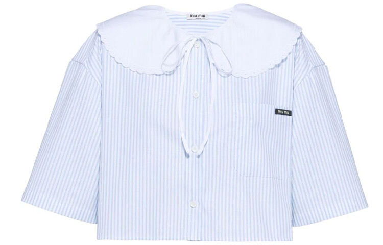 Укороченный топ Miu Miu, синий
Укороченный топ Miu Miu, синий