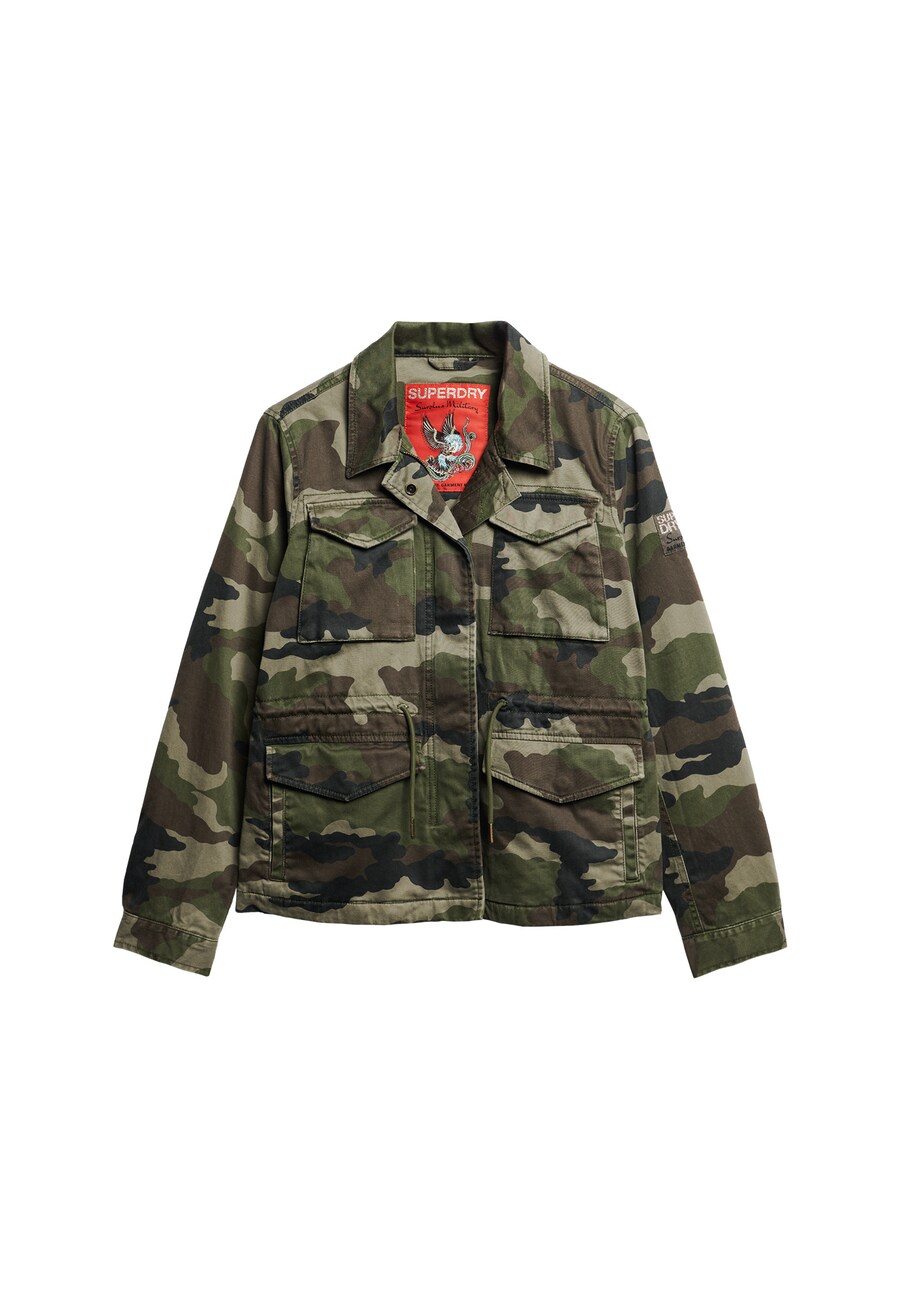 Куртка межсезонная Superdry Military M65, зеленый 
Куртка межсезонная Superdry Military M65, зеленый