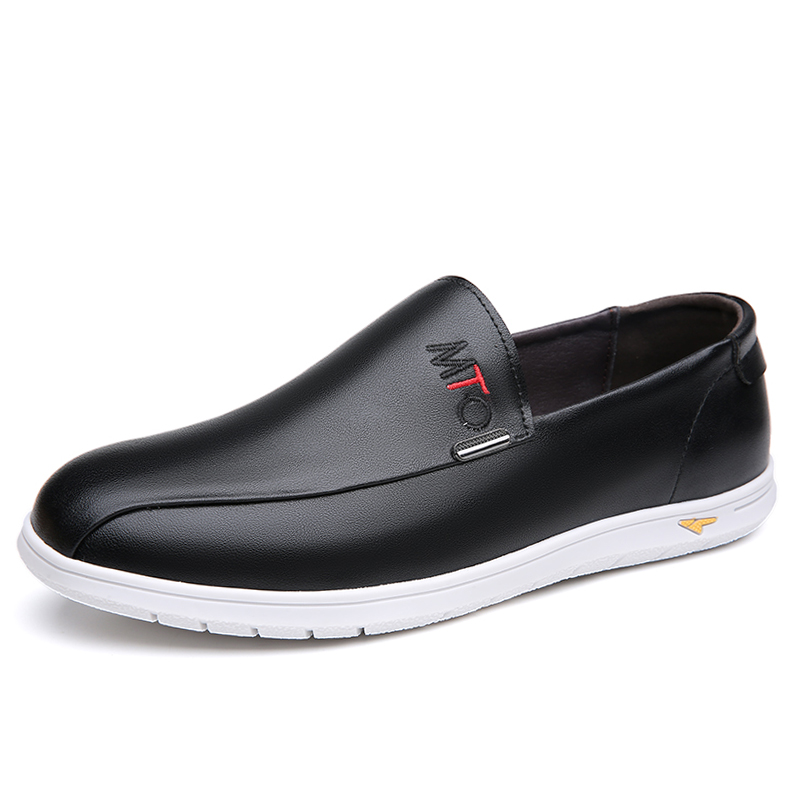 Poitulas Мужские повседневные туфли с низким верхом, черно-белые 
Poitulas Мужские повседневные туфли с низким верхом, черно-белые