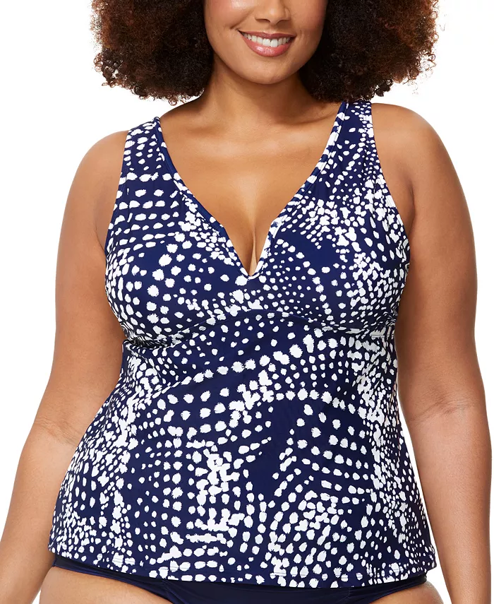 Модный топ-танкини Tanzania для полных Raisins Curve, синий
Модный топ-танкини Tanzania для полных Raisins Curve, синий