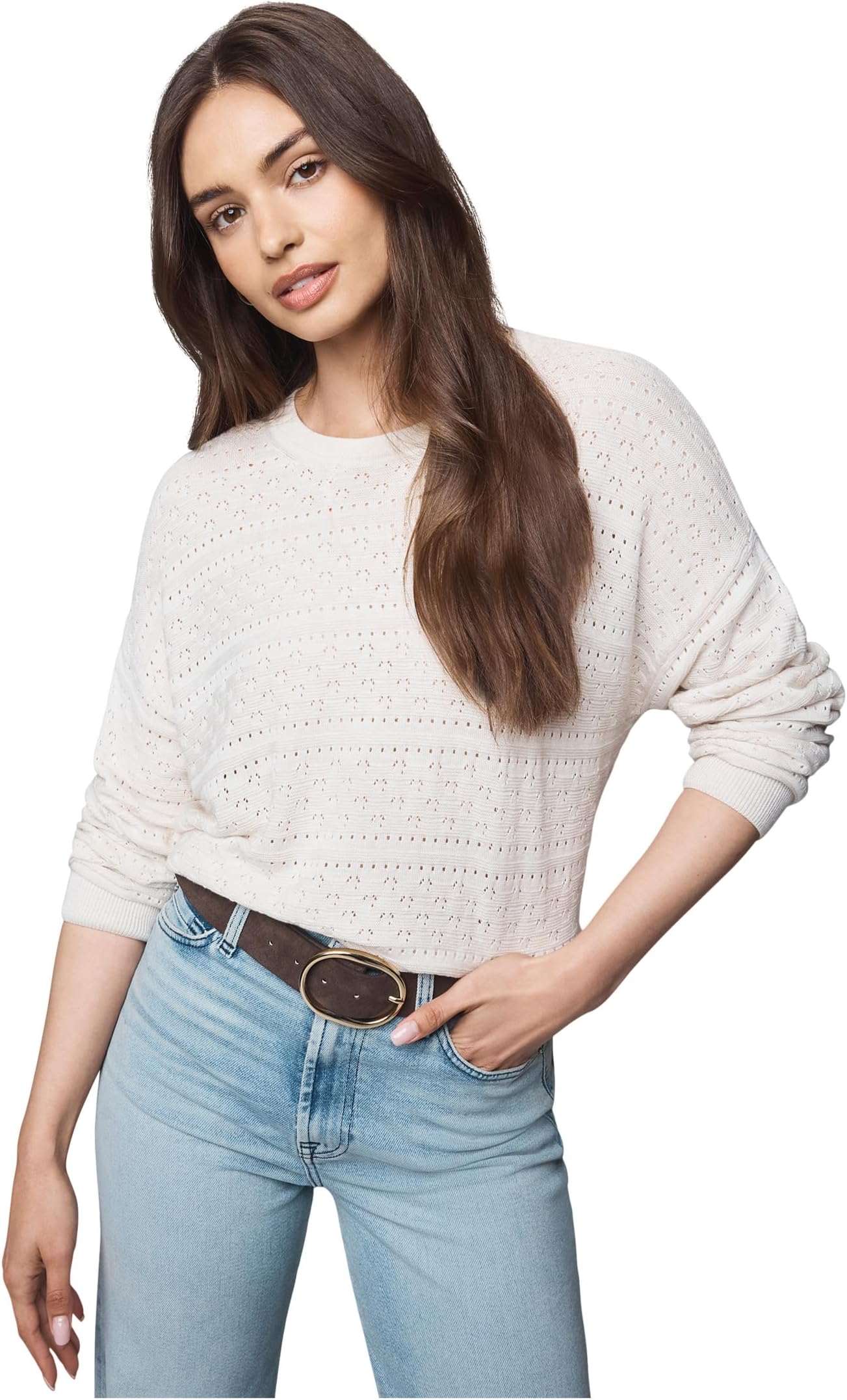 Свитер Splendid Women's Georgie Pointelle Sweater, Pale Oak Heather
Свитер Splendid Women's Georgie Pointelle Sweater, Pale Oak Heather