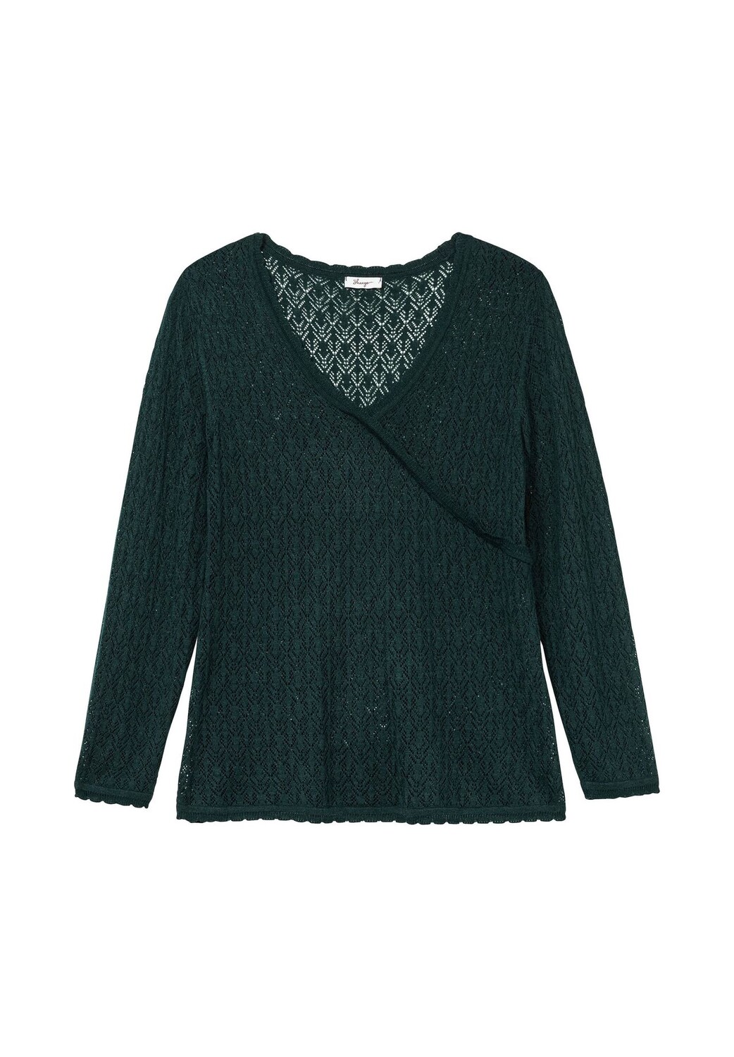 Свитер Ajour с запахом Sheego, темно-зеленый
Свитер Ajour с запахом Sheego, темно-зеленый