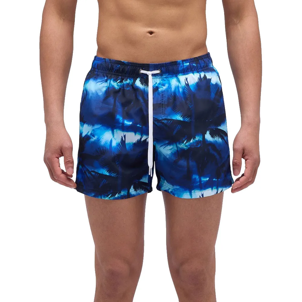 Шорты для плавания Sundek Elastic waist in recycled polyester with dark stroms print, синий
Шорты для плавания Sundek Elastic waist in recycled polyester with dark stroms print, синий