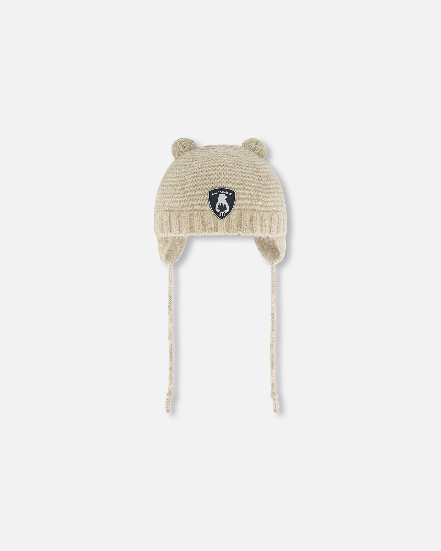 Вязаная шапка с ушками бежевая Deux par Deux
Вязаная шапка с ушками бежевая Deux par Deux