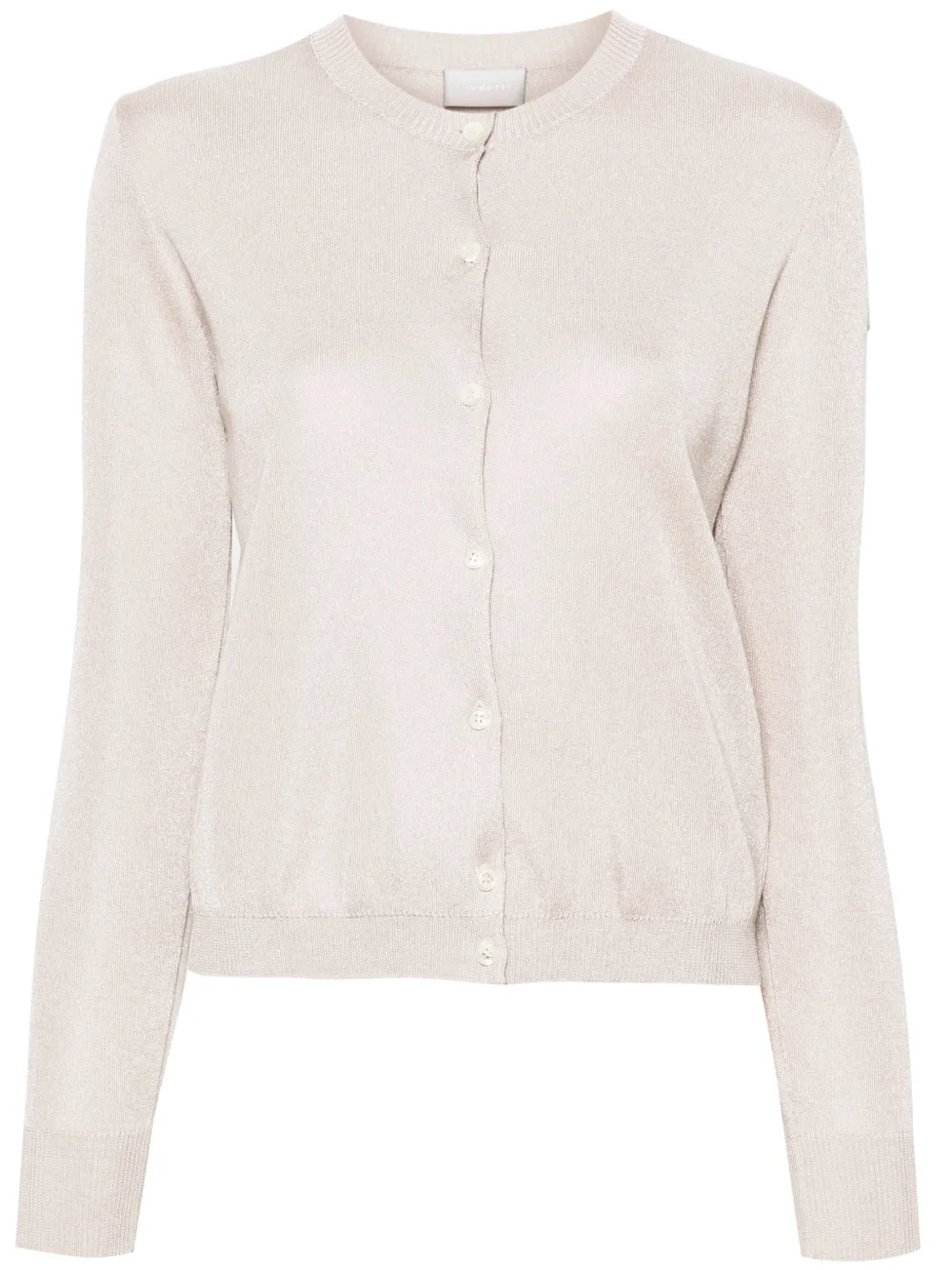 Кардиган с эффектом металлик и нашивкой-логотипом MONCLER, нейтральный
Кардиган с эффектом металлик и нашивкой-логотипом MONCLER, нейтральный