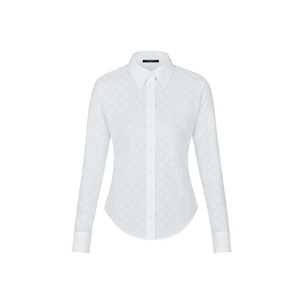 Рубашка с длинными рукавами и приталенным кроем Louis Vuitton, белый
Рубашка с длинными рукавами и приталенным кроем Louis Vuitton, белый