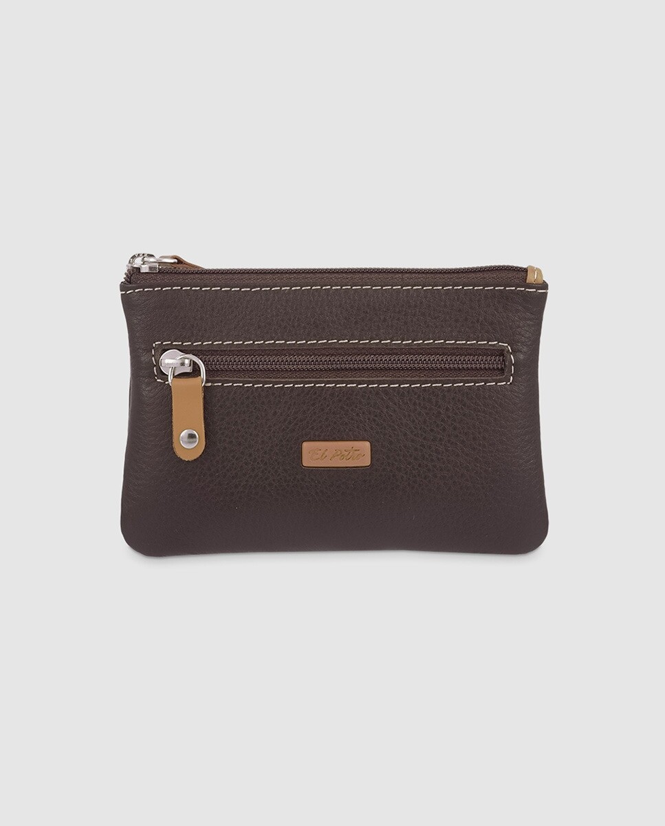 Мужской коричневый кожаный кошелек на молнии El Potro, коричневый
Мужской коричневый кожаный кошелек на молнии El Potro, коричневый