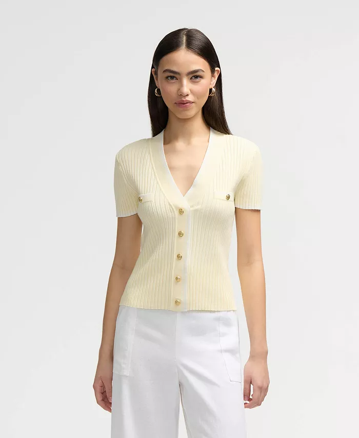 Женский кардиган с коротким рукавом NVLT, желтый
Женский кардиган с коротким рукавом NVLT, желтый