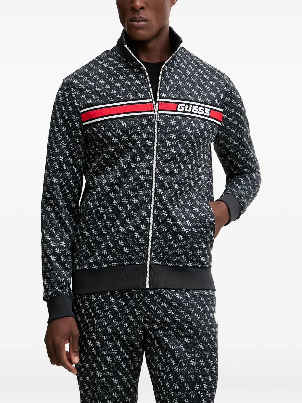 Свитшот на молнии с монограммой Guess Usa, черный
Свитшот на молнии с монограммой Guess Usa, черный