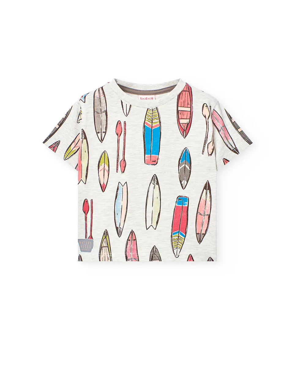 Футболка для мальчика из хлопка с принтом Boboli, цвет Crudo
Футболка для мальчика из хлопка с принтом Boboli, цвет Crudo