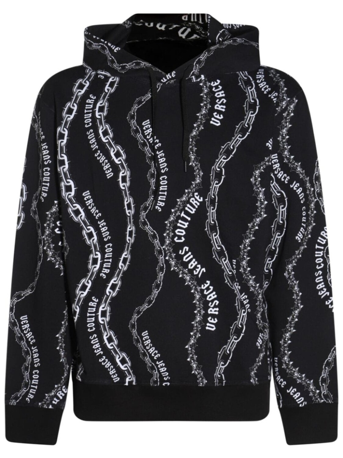 Толстовка с капюшоном Versace Jeans Couture из хлопка с принтом логотипа, черный
Толстовка с капюшоном Versace Jeans Couture из хлопка с принтом логотипа, черный