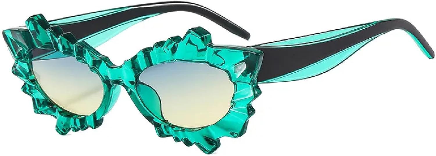 Солнцезащитные очки неправильной формы «кошачий глаз» для женщин в стиле стимпанк, солнцезащитные очки, защитные очки от УФ-излучения UV400 VVTWSSW, C7green-greenbrown
Солнцезащитные очки неправильной формы «кошачий глаз» для женщин в стиле стимпанк, солнцезащитные очки, защитные очки от УФ-излучения UV400 VVTWSSW, C7green-greenbrown