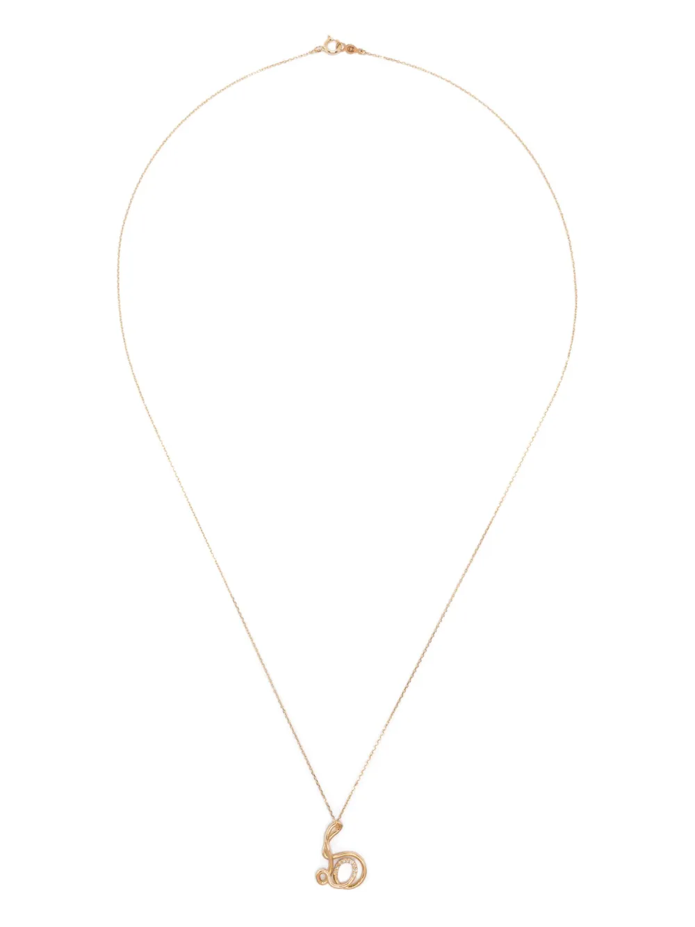 Бриллиантовое колье из 18-каратного желтого золота с буквой B Charlotte Chesnais, золотой 
Бриллиантовое колье из 18-каратного желтого золота с буквой B Charlotte Chesnais, золотой